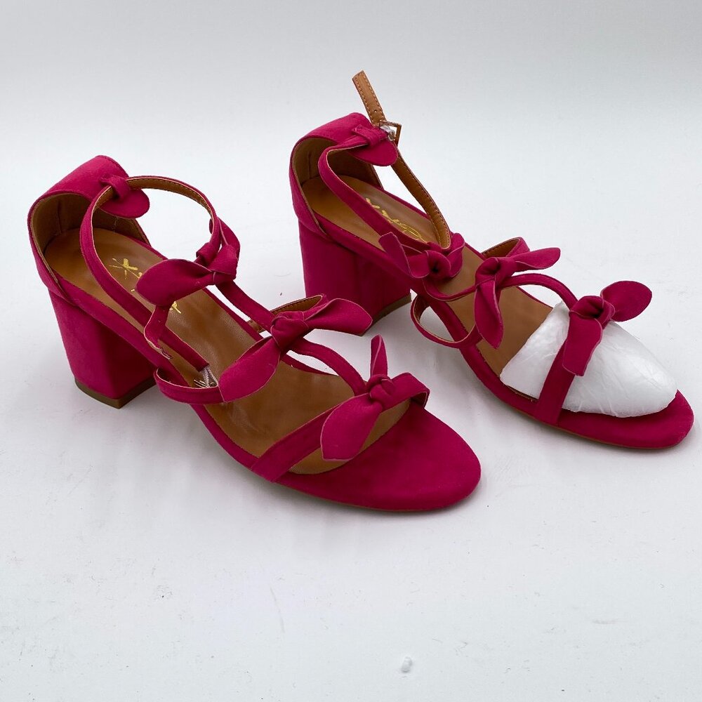 XYD Pink Strappy Heels